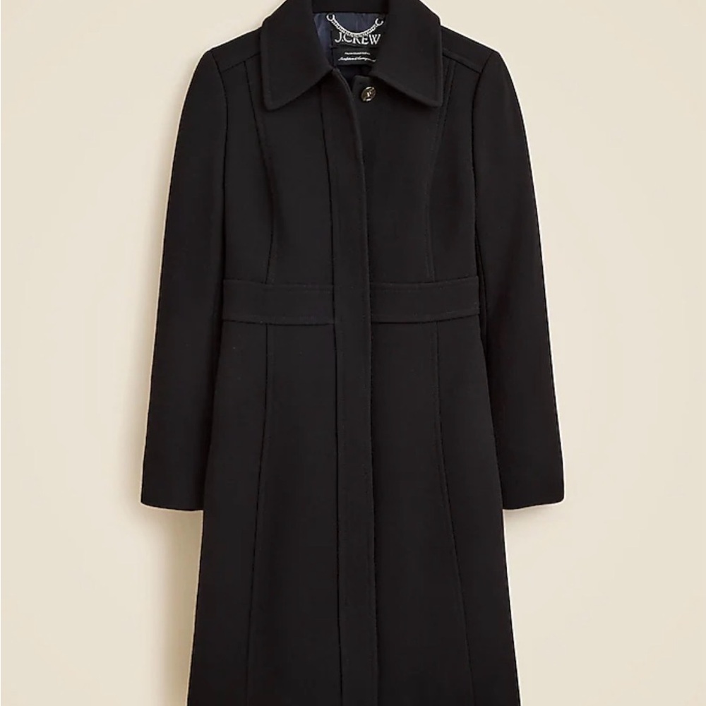 J. Crew Lady Day Topcoat in Italian Double Cloth Wool